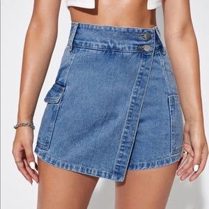 Jean Denim Short Skirt